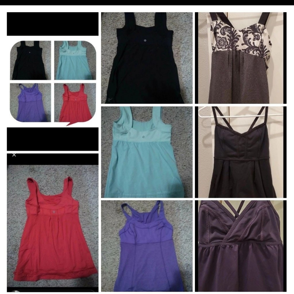 6 OBO EUC Lululemon work out tanks